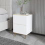 Hanah Home Imaj - Mármol Blanco y Dorado